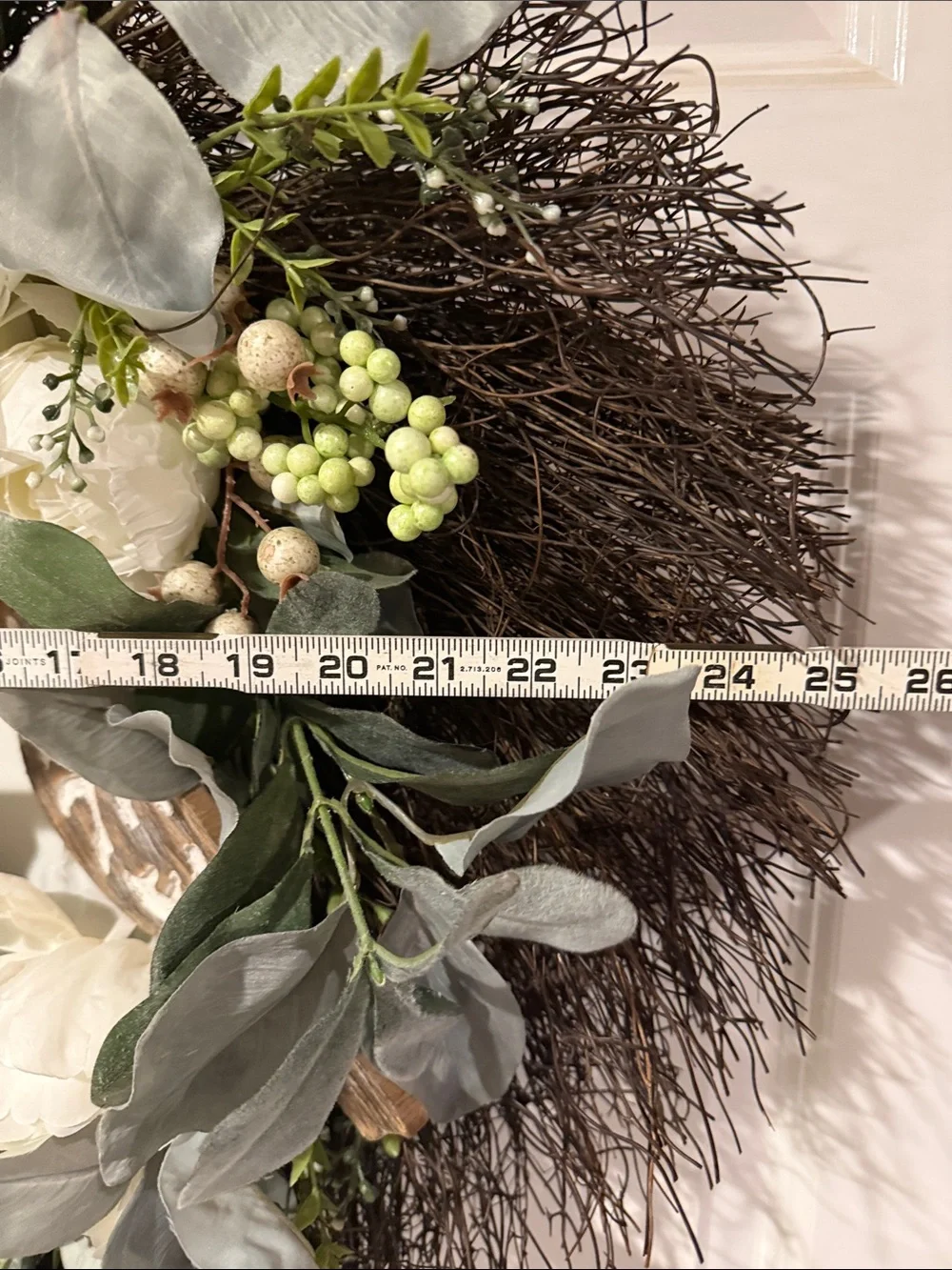 Ashland White Peony & Eucalyptus Decorative Wreath